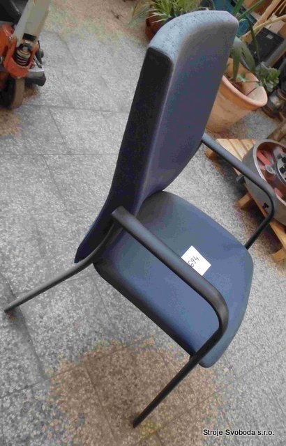Židle kožená modrá (koženka)  (28694 (2).jpg)